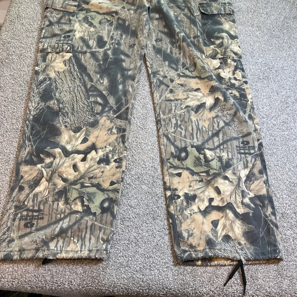 vtg Mossy Oak camo Pants Mens XL Breakup USA cargo Hunting streetwear utility 90